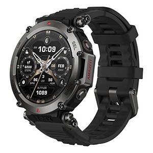  Amazfit T-Rex Ultra Outdoor Smartwatch, Dual-Band GPS, Routen-Import & 6 Navigation, Freitauch-Unterstützung & 10 ATM Wasserdichtigkeit, -30℃ Ultra-Tieftemperatur-Betrieb in Militärqualität 