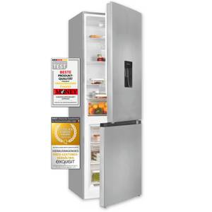 Exquisit Kühl-/Gefrierkombination KGC5320-95-E-WS-040C, 185.8 cm hoch, 60 cm breit, kompakter Alleskönner für Ihren Haushalt 