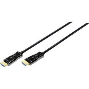 Digitus Glasfaser / HDMI Video Anschlusskabel [1x HDMI-Stecker - 1x HDMI-Stecker] 15.00m Schwarz 