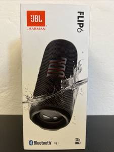 Jbl Flip 6 / Schwarz / Neu / Bluetooth Lautsprecher / Wasserdicht / Wireless 