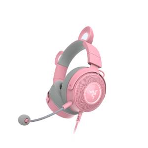 Razer Kraken Kitty Edition V2 Pro Kabelgebundenes RGB Headset mit austauschbaren Ohren , Rosa 