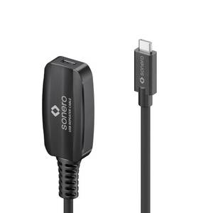 Sonero USB 3.2 Gen1x1 Aktive Verlängerung - C/C schwarz - 5,00m 