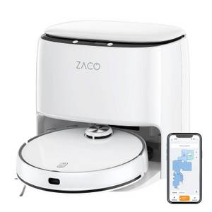 ZACO Nass-Trocken-Saugroboter  M1S, 50 W, beutellos, Hinderniserkennung, selbstreinigende Ladestation 