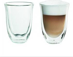 Delonghi De'Longhi Thermoglas Latte Macchiato 2er Set Latte Macchiato Glas