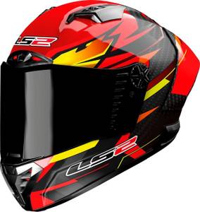 LS2 Helmets LS2 FF805 Thunder Carbon GP Aero Fire red/black Integralhelm