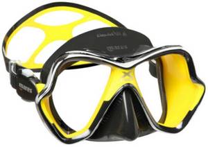 Mares X Vision Chrome Liquidskin Diving Mask Schwarz (411065-CLYLKYLK) Taucherbrille