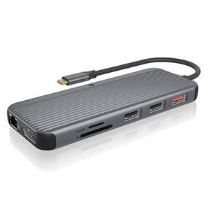 Icy Box IB-DK4060-CPD Notebook DockingStation USB Type-C, bis zu 12 weiteren Anschlüssen 