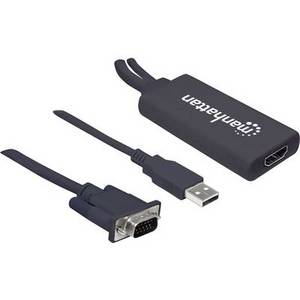 Manhattan VGA, USB zu HDMI Konverter (152426) AV-Konverter