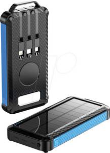 Fontastic 262883 - Powerbank, 10000 mAh, Solar 