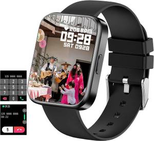 findtime Smartwatch (1,69 Zoll, Android iOS), Telefonieren mit Lautsprecher Fitnessuhr Blutdruck Pulsuhr Sportuhr 