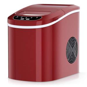 KOMFOTTEU Eiswürfelmaschine, 12kg in 24 Std, 24x36x33cm 