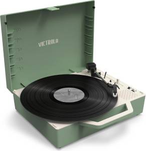 Victrola RE-SPIN Green Kofferplattenspieler