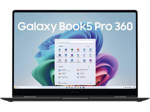  SAMSUNG Galaxy Book5 Pro 360, Convertible, mit 16 Zoll Display Touchscreen, Intel® Core™ Ultra 7 256V Prozessor, GB RAM, 1 TB SSD, Arc® GPU, Moonstone Gray, Windows 11 Home (64 Bit) 