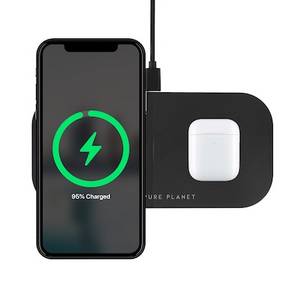 Our Pure Planet Wireless Dual Charging Pad 15W Quick Charge 3.0 