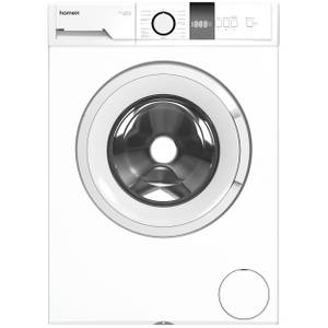 Homex Waschmaschine WF612C-W, 6 kg, 1200 U/min, Frontlader, Inverter Motor, Schontrommel, Leise & Effizient, 6kg, weiß 