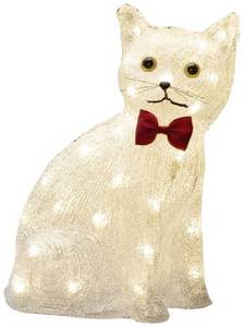 Konstsmide 6259-103 Acryl-Figur EEK: G (A - G) Katze Warmweiß LED Warmweiß 