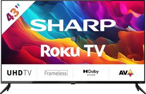 Sharp 43FJ2E LED-Fernseher (108 cm/43 Zoll, 4K Ultra HD, Smart-TV) 