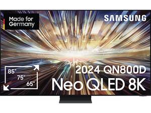  SAMSUNG GQ65QN800D QLED TV (Flat, 65 Zoll / 163 cm, UHD 8K, SMART TV, Tizen) 