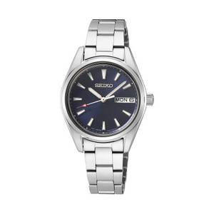 Seiko Quarzuhr »SUR353P1«, Armbanduhr, Damenuhr, Saphirglas, Datum, Edelstahlarmband 