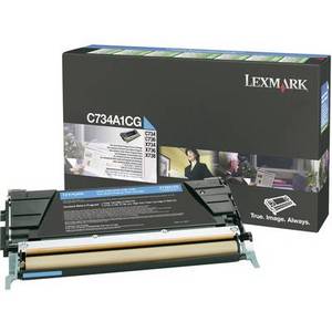 Lexmark 0C734A1CG Toner Cyan 