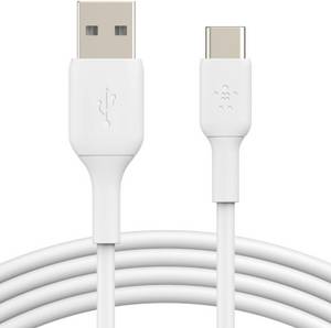 Belkin BOOST CHARGE USB-C/USB-A-Kabel 2m Weiß Handy Ladekabel