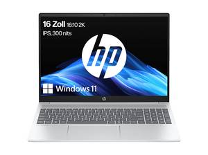  HP OmniBook 5 16-ba1355ng, Notebook, mit 16 Zoll Display, Intel® Core™ i5 i5-1334U Prozessor, GB RAM, 512 SSD, Iris® Xᵉ, Glacier Silver, Windows 11 Home 