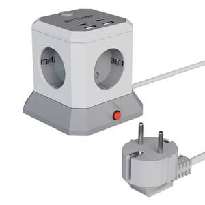 Blitzwolf 8-in-1 Mehrfachsteckdose, Steckdosenleiste mit 4 