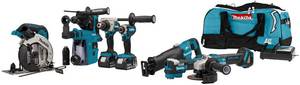 Makita Combo Set DLX7020TX1 Akku-Maschinenset