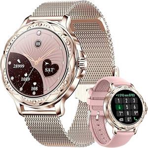 ibettertec Smartwatch, Fitness Tracker uhr für Damen Herren mit Telefonfunktion Smartwatch (3.1 cm/1,2