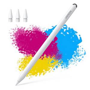  UGREEN Stylus Pen für iPad, Pencil 2. Generation, magnetisches kabelloses Laden, kompatibel mit 12,9 Zoll iPad Pro 3/4/5/6, iPad Pro 11 in 1/2/3/4, iPad Air 3/4/5, iPad 6/7/8/9/10, iPad Mini 5/6 Gen 