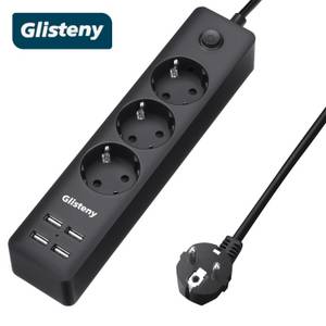 NASUM GLISTENY 3Fach Steckdosenleiste + 4 
