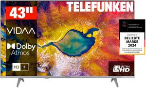 Telefunken D43U875M8CW LED-Fernseher (108 cm/43 Zoll, 