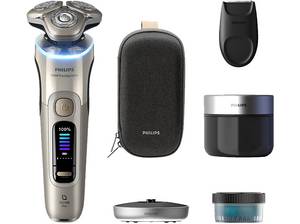  PHILIPS XP9403/31 Elektrorasierer i9000 Prestige Ultra Weiß-Gold (Triple Action Lift & Cut-System, NanoTech Dual Precision-Klingen, Reinigungsstation: Ja) 