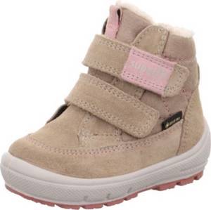 Superfit Baby Winterstiefel WMS Weite M4  beige/rosa Gr. 27 Mädchen Kinder 