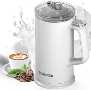ibettertec Milchaufschäumer Milchaufschäumer Elektrisch 5 in 1,600W 350ml Edelstahl Milchschäumer, 600,00 W, Automatische Abschaltung für Heißer und Kalter Milchschaum 