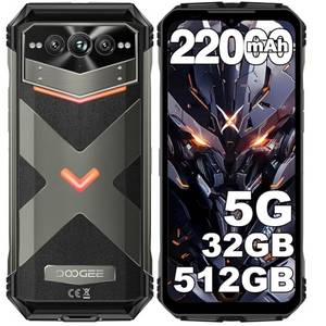  DOOGEE VMAXPRO 5G Outdoor Handy 512 GB/TF 2TB + 32GB 22000mAh(33W) Android 14 Outdoor Smartphone 6,58'' FHD+120Hz, 108MP+16MP+20MP Nachtsichtkamera, IP68/IP69K Baustellenhandy/WiFi 6/NFC/Fingerabdruck 