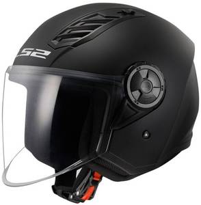 LS2 Helmets LS2 Airflow II OF616 (2023) Solid matt black Jethelm