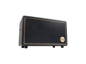  PEAQ PPA 550-RW Retro Bluetooth Lautsprecher, Schwarz mit goldenen Elementen 