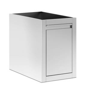 Royal Catering Einbaumülleimer Mülleimer Unterbaumodell 40 x 66 x 58,5 cm 125 l kippbar 