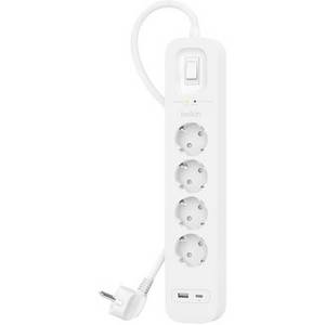 Belkin SRB001vf2M Steckdosenleiste Weiß CEE-Stecker 1 St. 