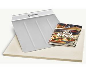 Burnhard Pizzastein mit Pizzaschaufel 38 x 30 cm (944055) Grill-Pizzastein