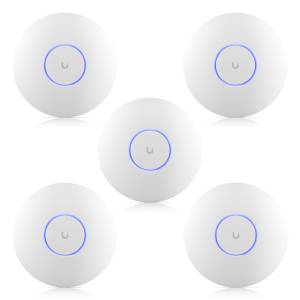 Ubiquiti U7 Pro WiFi 7 Access Point 5er Pack BE9300 Tri-Band, 1x 2.5GbE LAN, 140m² Abdeckung 