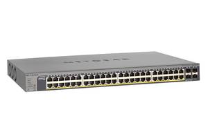 Netgear GS752TP3 - Switch, 52-Port, Gigabit Ethernet,  PoE, SFP 