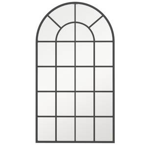 Homcom Wandspiegel mit Spiegelrahmen schwarz 110L x 62B x 2,5H cm 