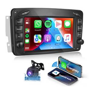 Hikity Android 13 7'' HD Touchscreen Audio für Mercedes-Benz Autoradio (Digitalradio (DAB), 4GB (RAM)+64GB (ROM) 