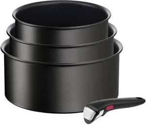 Tefal Eco Resist Pot 3 Pieces Black Induktions-Topf