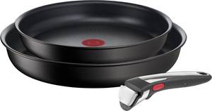 Tefal Pfannen-Set »Ingenio Unlimited On«, Aluminium, (Set, 3 tlg.), stapelbar, Antihaftversiegelung, induktionsgeeignet, hergestellt in Frankreich, Thermo-Signal Temperaturanzeiger 