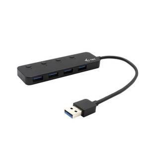 I-tec USB 3.0 Metal HUB 4 Port with individual On/Off Switches 