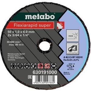 Metabo 630191000 Trennscheibe gekröpft 6mm 50St. 