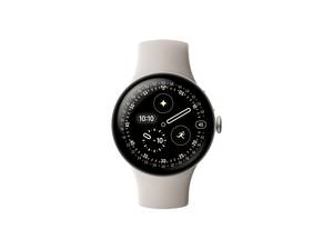  GOOGLE Watch 4 41 Wi-Fi Smartwatches Fluorelastomer, 130-215, Silver/Porcelain 